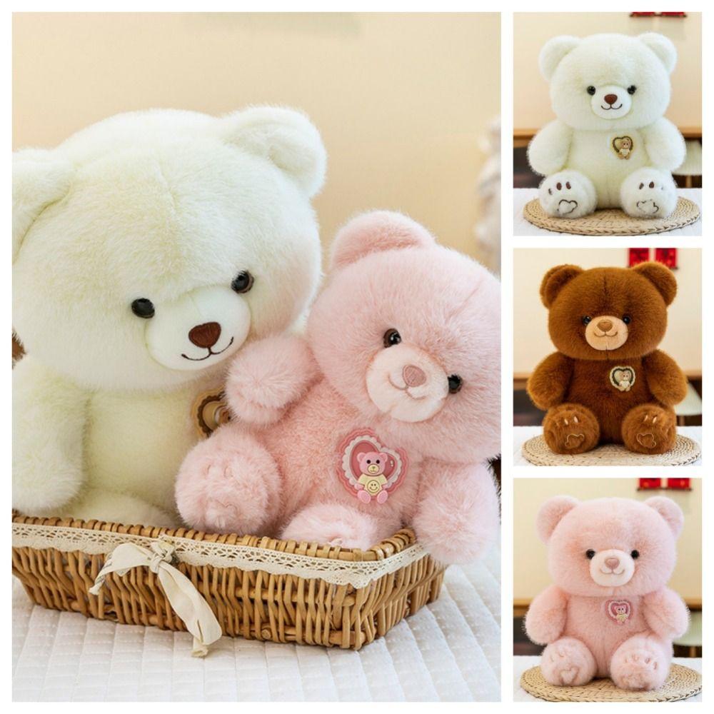 Simulation Bear Plush Toy Soft Stuffed Bear Plushie Doll Bear Stuffed Animal Toy Kids Gifts