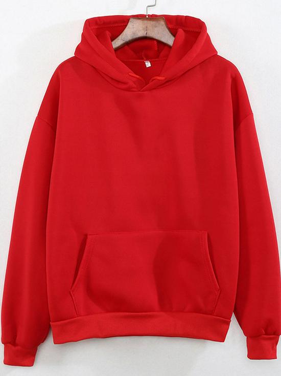 Autumn & Winter Plus Velvet Loose Hooded Sweatshirt