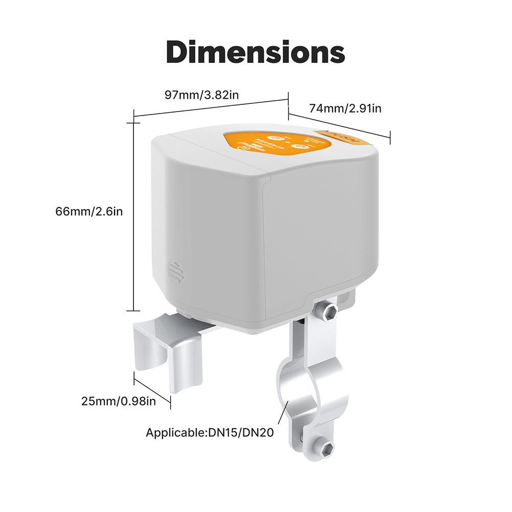 Для ZigBee Умный контроллер клапана воды, газа с батарейным питанием Совместимый с Alexa и Google Home Умный привод клапана воды