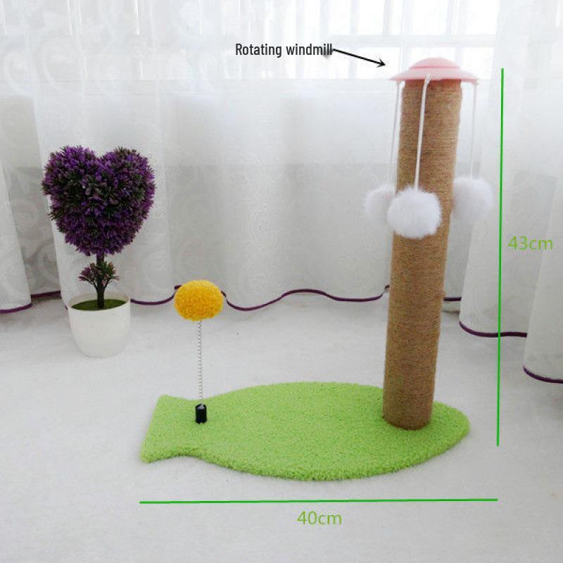 Четырехсезонное кошачье дерево: Кровать, Игровой комплекс, Когтеточка, Сизалевая веревка, Когтеточка, Игрушки и принадлежности.