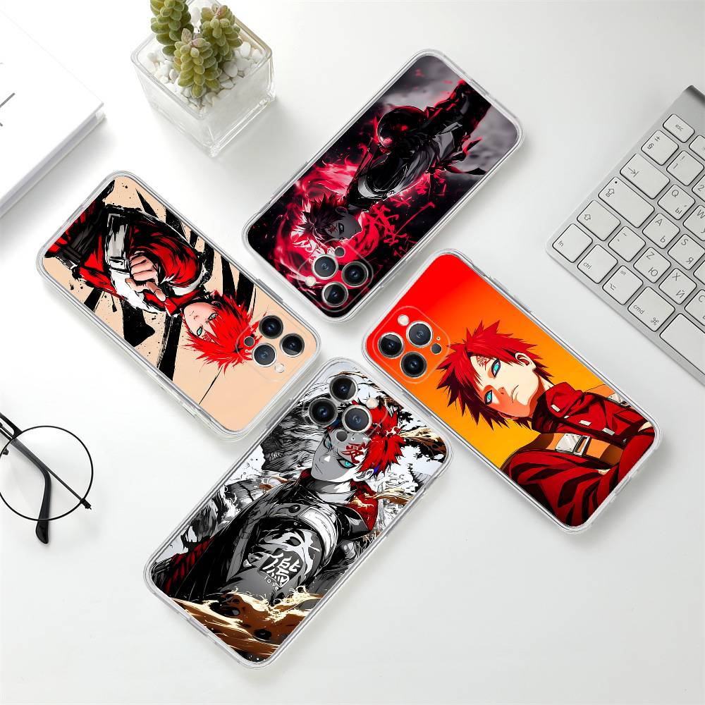 Anime Cartoon G-Gaara Phone Case For IPhone 17 16 15 Plus 14 13 Mini 12 11 Pro Max Soft Shell Cover
