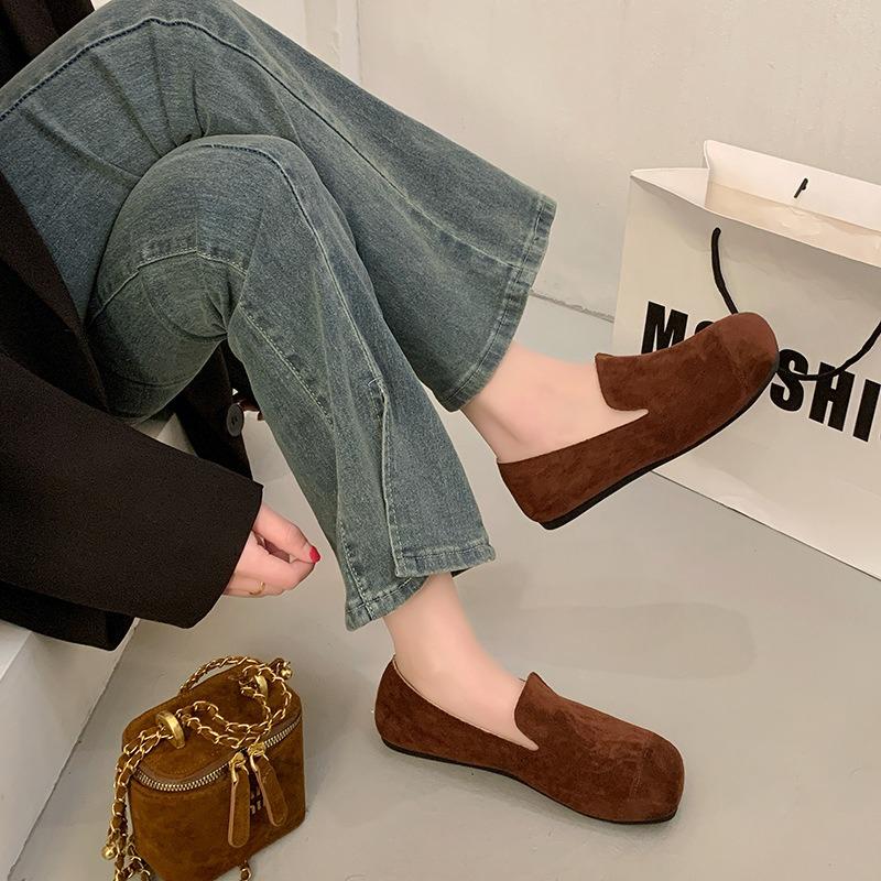 Ретро туфли дуду на плоской подошве женские новые весенне-летние туфли-лодочки бабушкины одинарные туфли