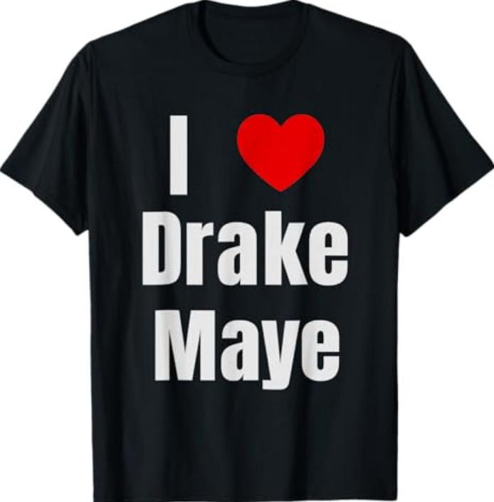 I Love Drake Maye Qb Football Fan Tshirt