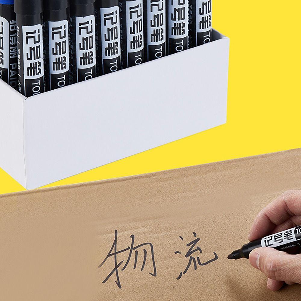 Перманентный маркер с грубым наконечником 1,5 мм, красный, синий, черный, для маркировки линий, подарочный