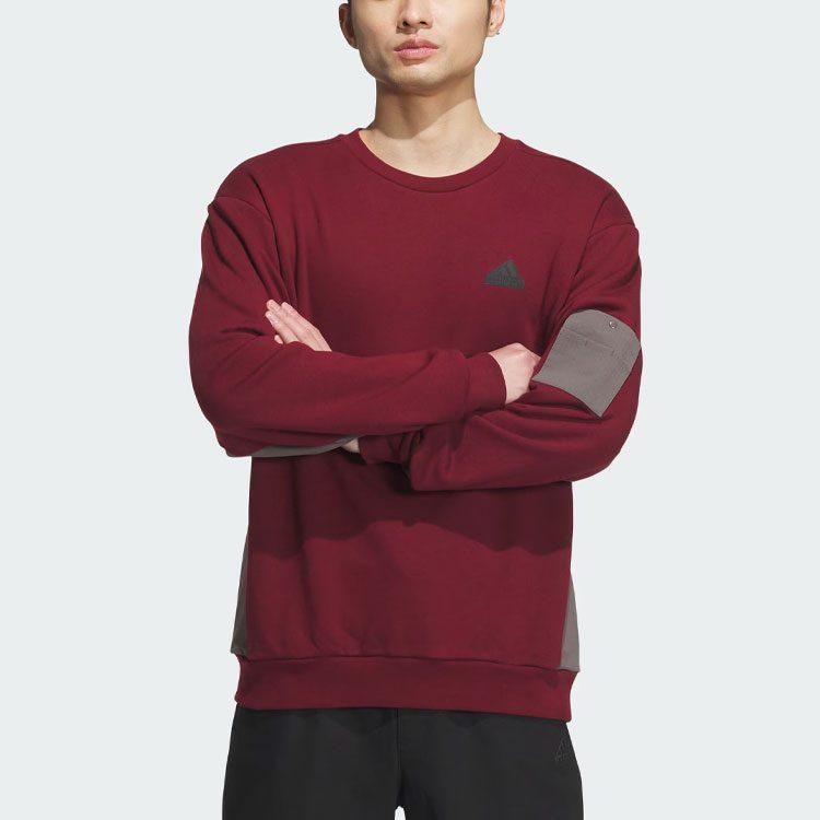 adidas Мужская толстовка City Escape Blocking, темно-красная, JE8596