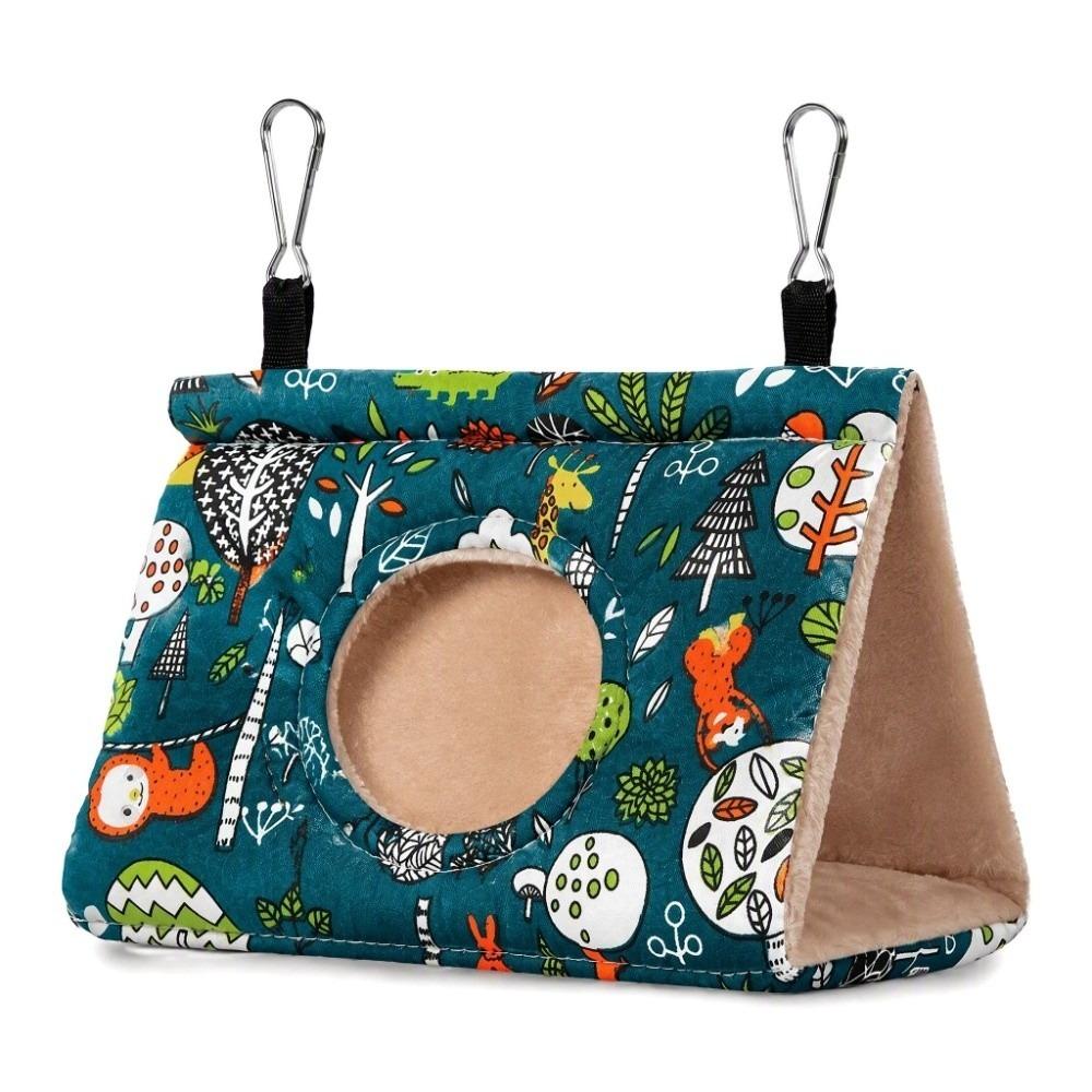 Snuggle Design Hanging Hammock Triangular Shape Bird Hut Bird Sleeping Bed Small Medium Parrot