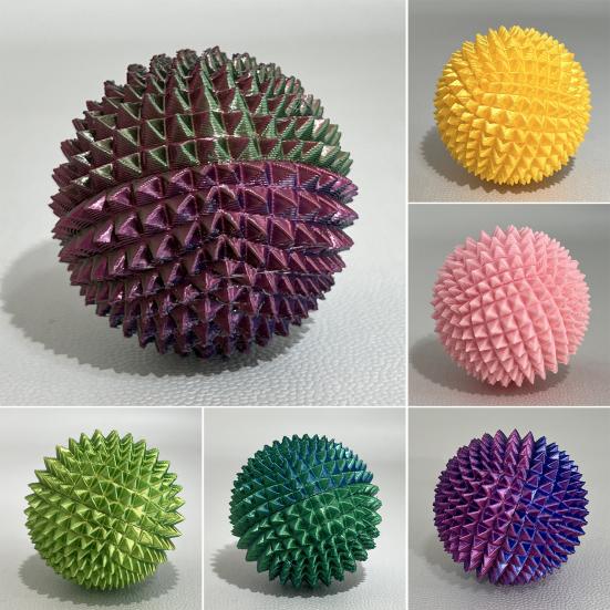 3D-печатный шипастый массажный мяч для снятия стресса Шипастый массажер-ролик Плантарный фасциит Физиотерапия Инструменты для снятия напряжения в руках