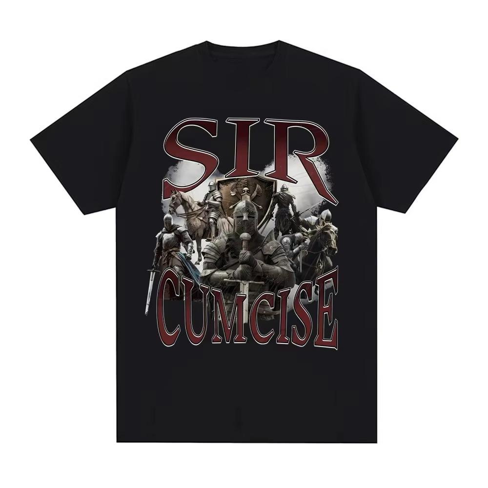 2026 Sir Cumcise Graphic T Shirt Men Women Vintage Tshirt Short Sleeve Men Casual Crewneck T Shirts Man pure Cotton Top