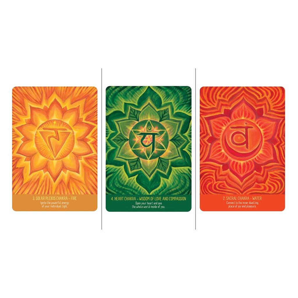 Kancharo 42-Card Oracle Tarot Card Set [Infinite Wisdom of the Chakras] Includes a Basic Japanese Oracle Card Instruction Manual and Pouch (Authentic)