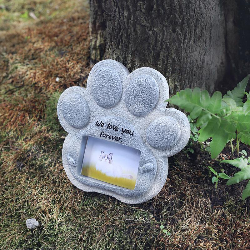 Pet Memorial Gifts for Dogs Cat, Pet Grave Markers with Photo Frames, Loss of Dog Sympathy Gift, Death Sympathy Bereavement