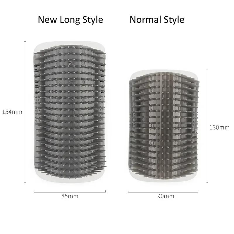 Cat corner brush comb, cat massage grooming, cat arch-shaped plastic self-cleaning scratching board product