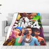 The Sims 4 Пламбоб Видеоигра Коралловый Флис Плюшевое Покрывало Пламбоб Мультяшные Покрывала Диван Легкое Тонкое Для Улицы Многофункциональное