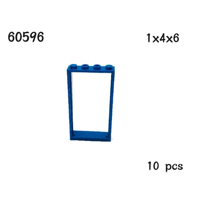 MOC Parts House Деталь 1x4x6 Рама двери Умные окна 10 шт. 60596 60616 60803 57894 60623 60621 92589