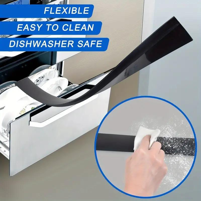 2 шт., 21-дюймовая уплотнительная лента, лента для заполнения зазоров, накладка для зазоров, кухонная маслоотводящая и противообрастающая уплотнительная лента, силиконовый уплотнитель для зазоров