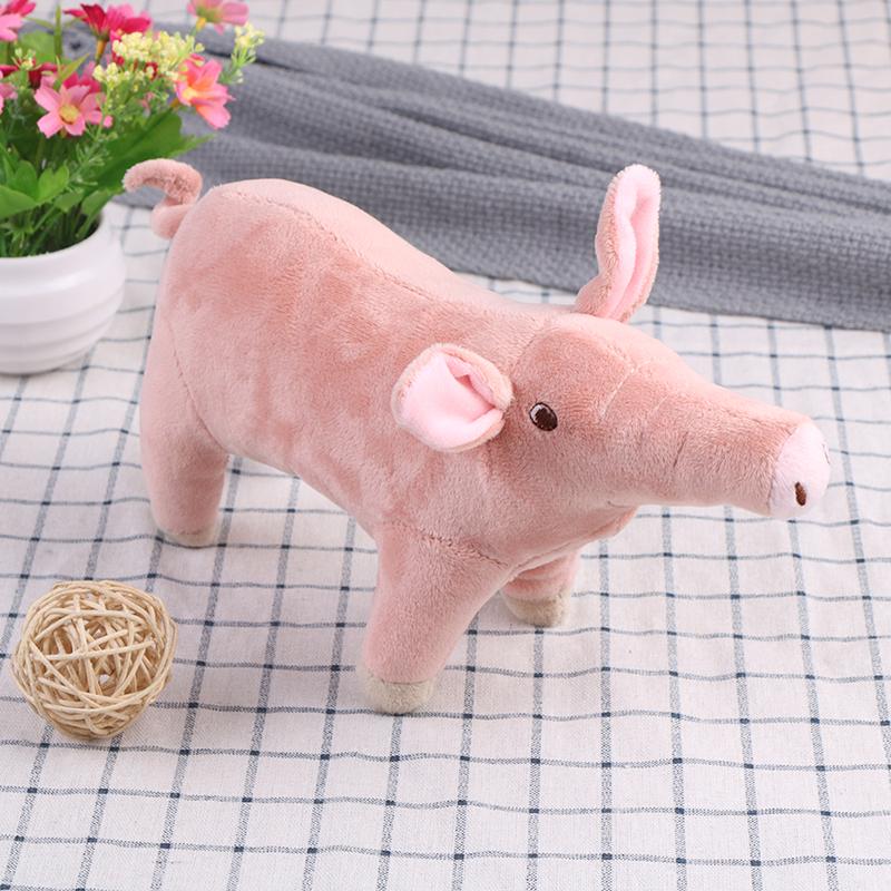 1шт 25см милый мультфильм свинья плюшевая игрушка чучело свинья для детского подарка