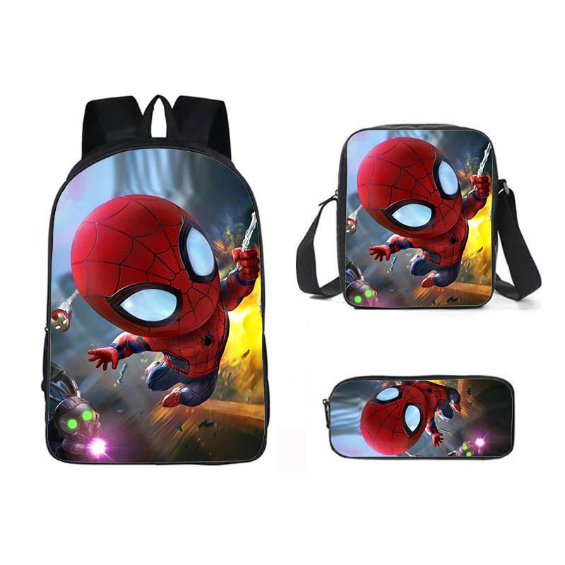 Backpack Three Piece Set Waterresistant Material Kids For