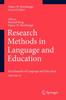 The Research Methods In Language and Education : Encyclopedia of Language and EducationVolume 10 Book