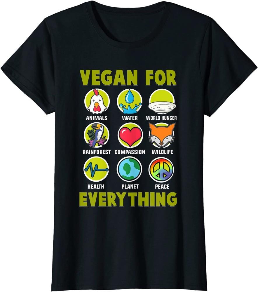 Vegan For Everything Proud Vegan Funny Design Ladies039 Crewneck T-Shirt