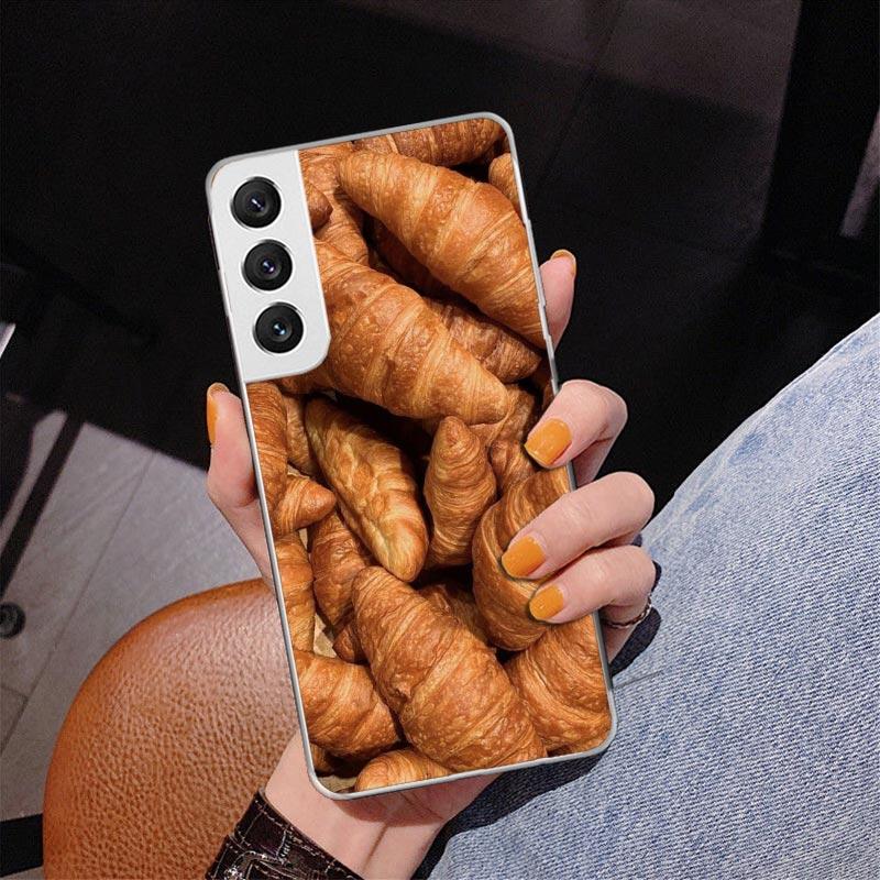 Food Fries Beer Cheese Sushi Cookie Phone Case For Samsung Galaxy S24 S25 Edge S26 Ultra S23 S22 S21 Plus S20 FE + Personalized