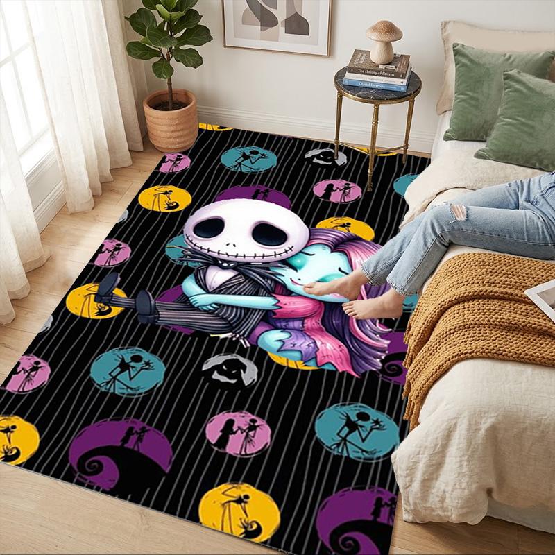 Nightmare Before Christmas Living Room Non-Slip Area Rug Soft Carpet for Bedroom Game Playroom Sofa Office Home Decor Doormat Christmas Gift C9211539