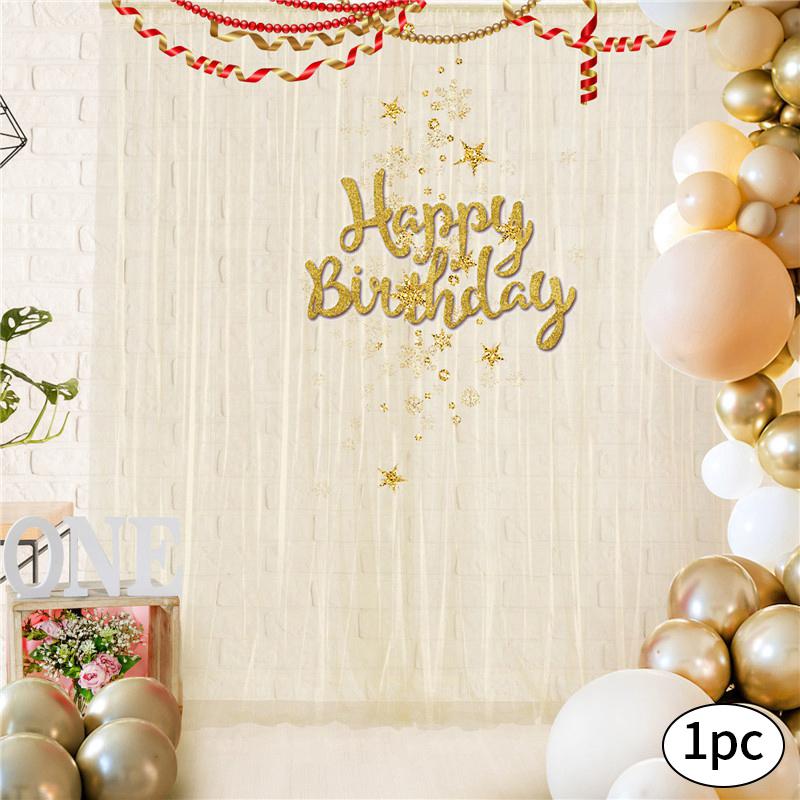 Tulle Curtain White Background Roller Curtain Wedding Party Arch Drape Hotel Banquet Outdoor Activities Decorative Valance Drape