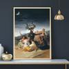 Witches Sabbath Francisco Goya Vintage Poster Antique Painting Wall Art Picture Devil Satan Horned Goat Canvas Print Decoration