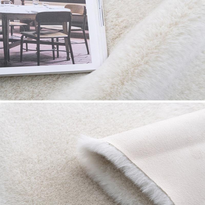 Plush Living Room Large Carpet White Carpets Decoration For Children 'S Room Non -Slip Mat Furry Fluffy Girl Bedroom Bedside Mats