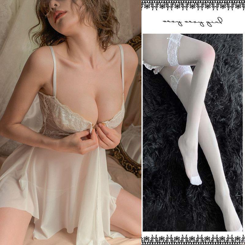 Elegant Plus Size Lace Camisole Nightgown - Women's Flirtatious Summer Lingerie.