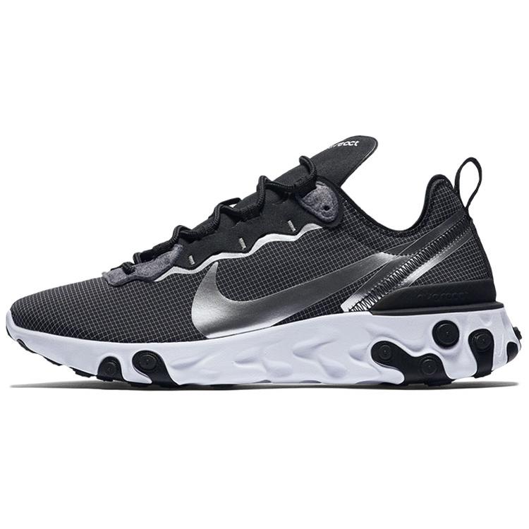 Nike React Element 55 Black Metallic Silver CQ4600-071