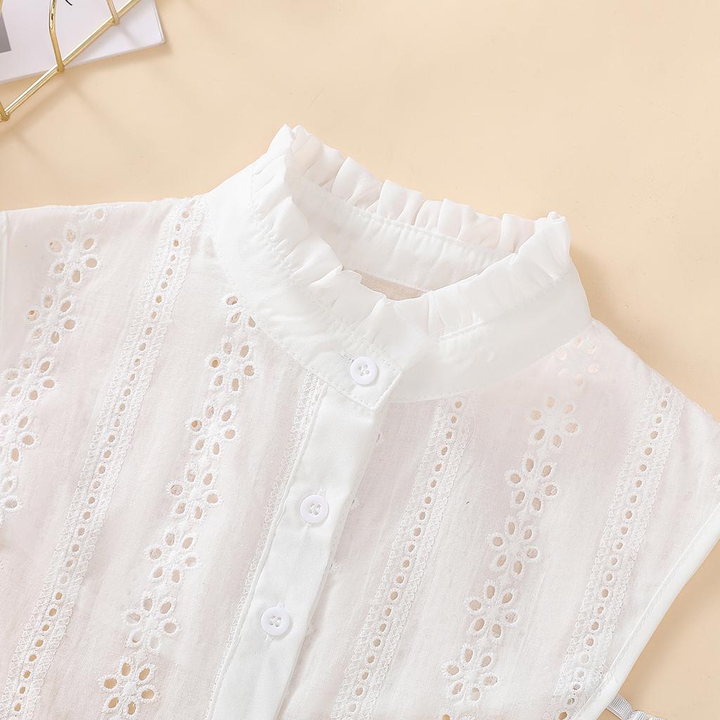 Women's Hollowed Out Breathable Fake Collar, Fashionable Standing Collar, Professional Casual Versatile, Detachable Fake Collar