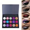 Женская мода 15 цветов Diamond Sequin Eyeshadow Palette Glitter Powder highlighter eye shadow