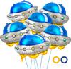 6 шт./набор 26 дюймов Инопланетные Шары НЛО Космический Корабль Алюминиевые Шары Космическая Вселенная Тема Шары для Украшения Дня Рождения