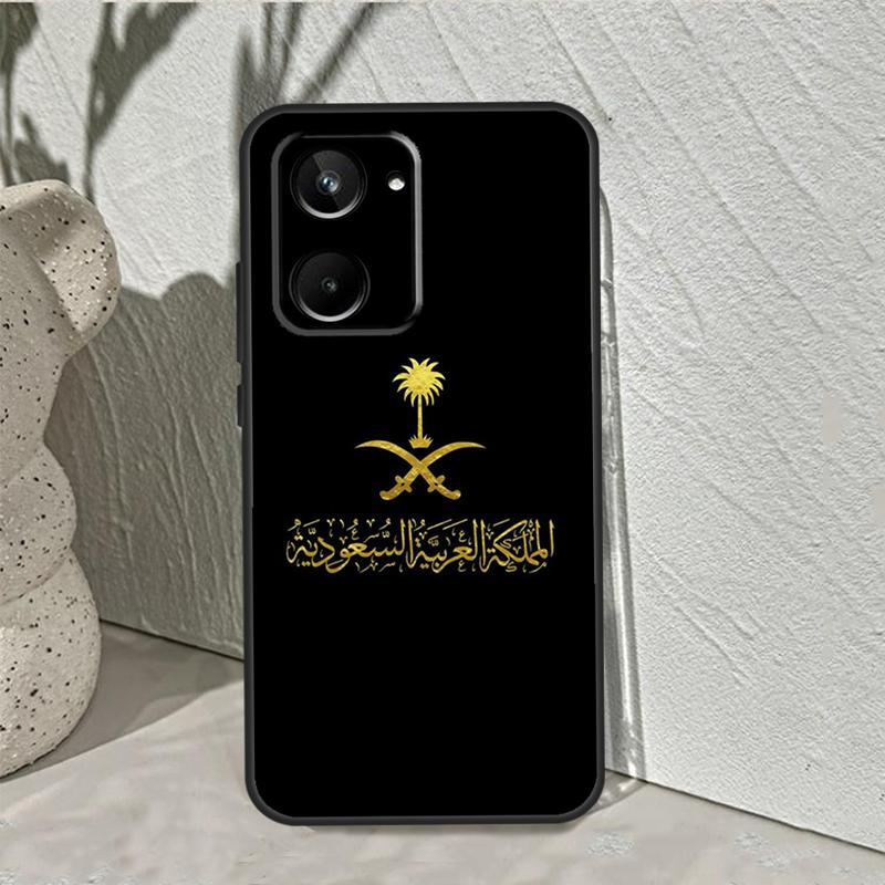 Флаг Королевства Саудовская Аравия Для Realme GT7 Pro GT6 C67 C65 C63 C61 C55 C53 C51 C35 C71 C75 10 11 12 13 14 Pro Plus Чехол