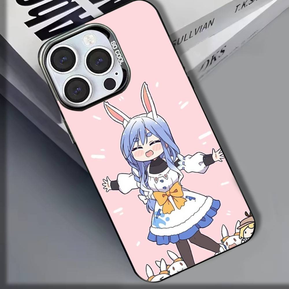 Чехол для телефона U-Usada Anime P-Pekoras для iPhone 16,15,14,13,12,11,8,7,Pro,Max,Plus,Mini,XS,SE, ударопрочный матовый чехол