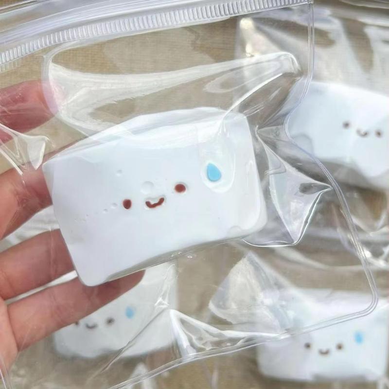 Comical Expression Steam Bun Squeeze Toy for De-stressing and Fun