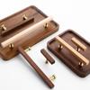 Walnut Wood Drawer Pulls Luxury Design Cabinet Pulls Light Luxury Wood Cabinet Handles  Dresser