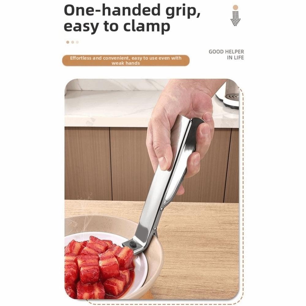 Non-slip Hot Plate Gripper Multifunctional Pot Clips Portable Meal Bowls Tongs Kitchen Gadgets