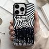 Чехол для телефона M-Motionless in W-White Band для iPhone 17, 16, 15, 14, 13, 12, 11 Plus, Pro Max Черный Конфетный Посеребренный Чехол