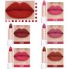 Velvet Lipstick 15 Colors Lip Gloss Matte Moisturizing Waterproof Lipstick Highly Pigmented Non-stick Cup Lip Glaze Lip Makeup for Women