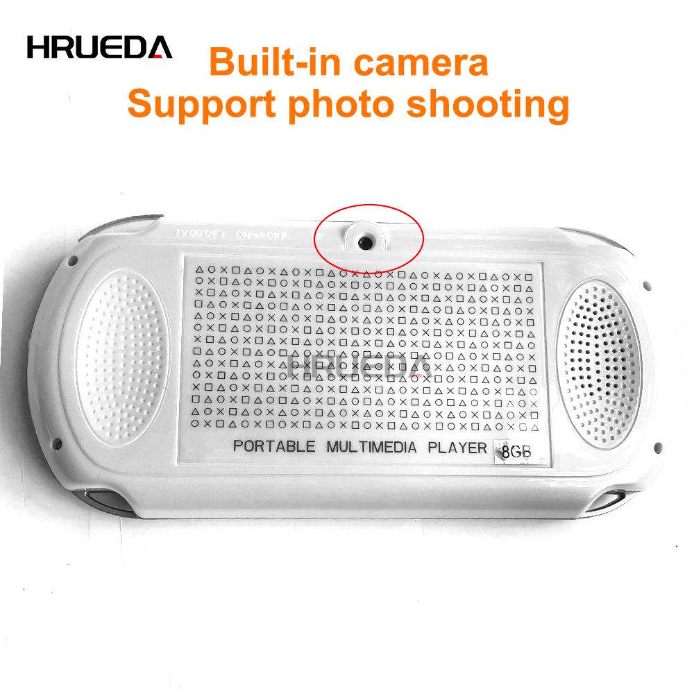 Портативная игровая консоль 8 Гб, портативная камера с цветным экраном 4,3 дюйма, портативный игровой плеер, игровые приставки с двойным джойстиком, 10000+ игр