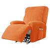 Soft Velvet Recliner Sofa Cover Spandex Stretch Home Decor Single Sofa Covers With Pocket Furniture Protector Solid Color Fabric