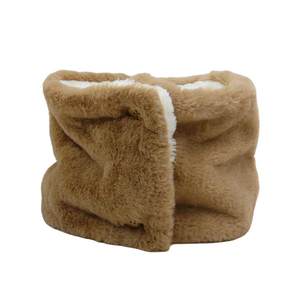 Слюнявчик Плюшевый Шарф Утолщенные Зимние Шарфы Пара Теплая Защита Шеи Снуд Хомут Труба Осень Зима