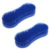 2PCS Plastic Equestrian Massage Tool Lightweight Horse Cleaning Grooming Brush Easy To Handle