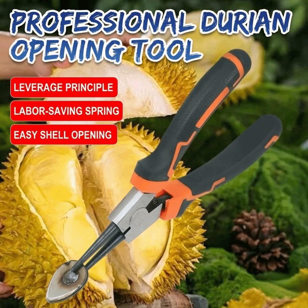 Metal Durian Opening Tool Labor Saving Kitchen Fruit Tool Portable Durian Pliers Durian Opening