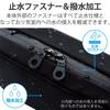 ELECOM Gadget Gadget Fixed Pen Black Pouch, Case, Antibacterial, Water-Repellent, Water-Resistant Zipper, Storage, Holder, BMA-GPAB01BK