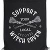 Something Different Support Your Local Witch Coven Fabric Hanging Banner