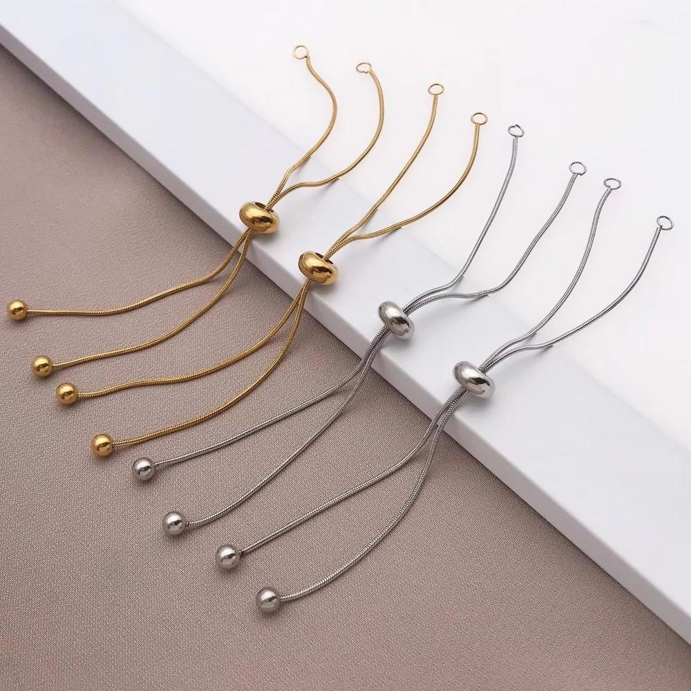 5Pcs Silver Necklace Extender Hand Bracelet Extensions Necklace Adjustment Accessories