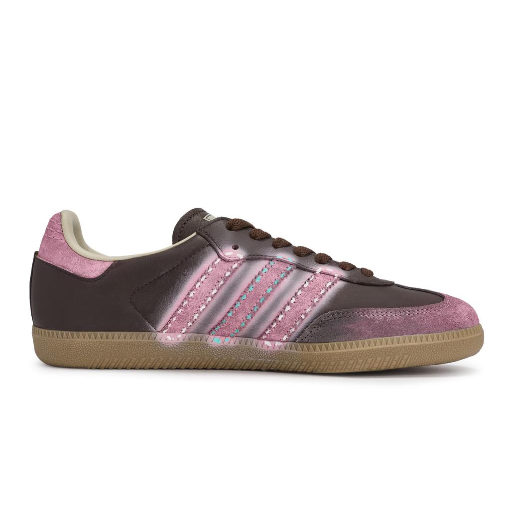 adidas Оригинальные SAMBA OG 811 Производство, Розовая ленточка, Специальная коробка для обуви Низкие кроссовки Армии Германии Унисекс ID1481(Team80-SBOX)