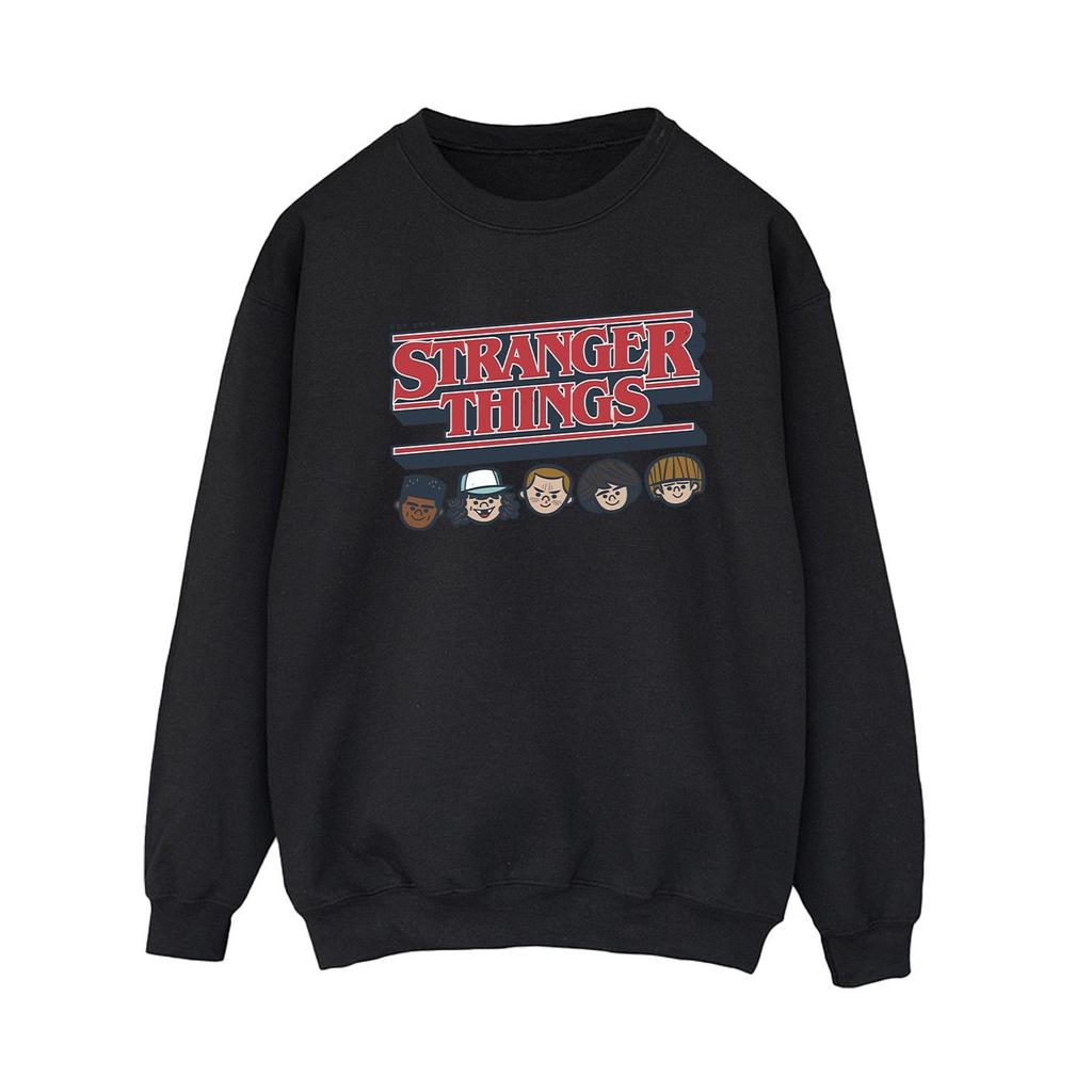 Netflix Womens/Ladies Stranger Things Caricature Logo Sweatshirt
