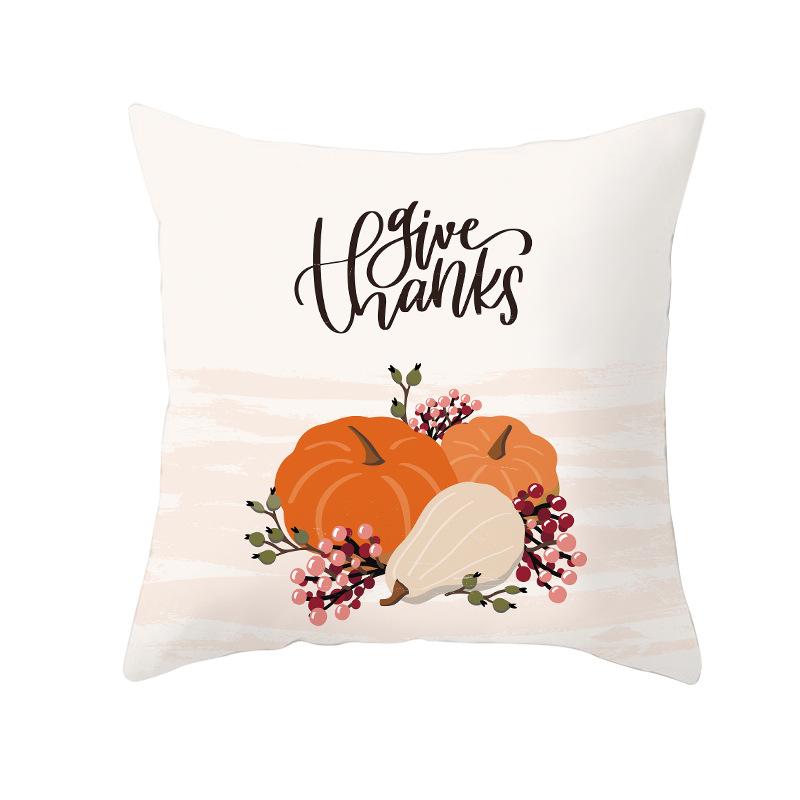 New Thanksgiving Pillow Case Thanksgiving Pumpkin Dwarf Home Festival Decoration Cushion Case